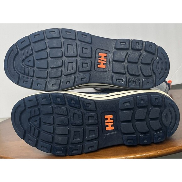 Helly Hansen Rain Boots Rubber‎ Waterproof Midsund 2 Graphic Navy Blue Stripe 7 - Picture 6 of 10